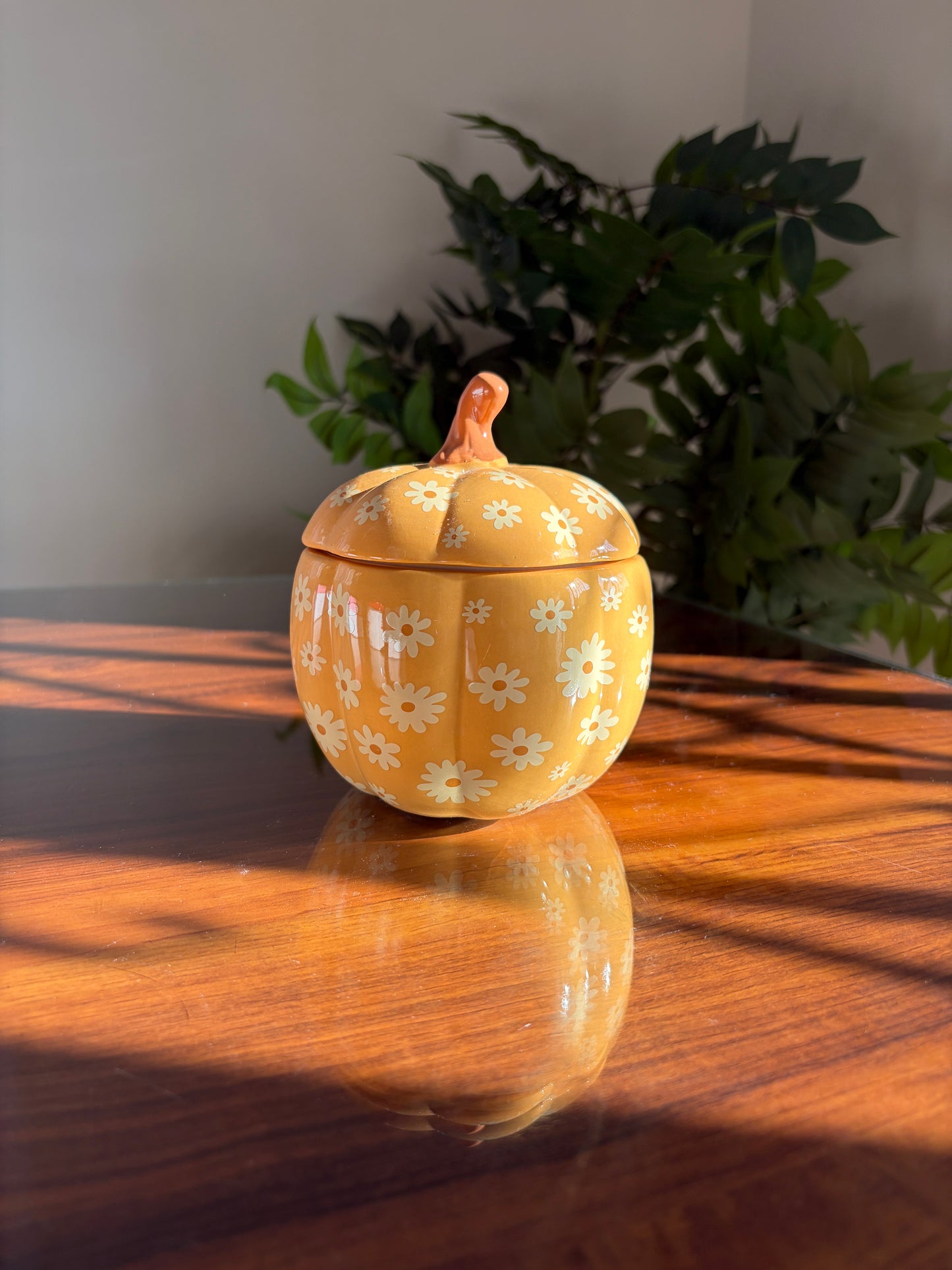 ✨Quemador Calabaza Floral ⭐️