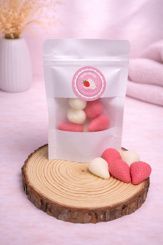 ❤️Wax melts “Fresas con nata”🍓🤍