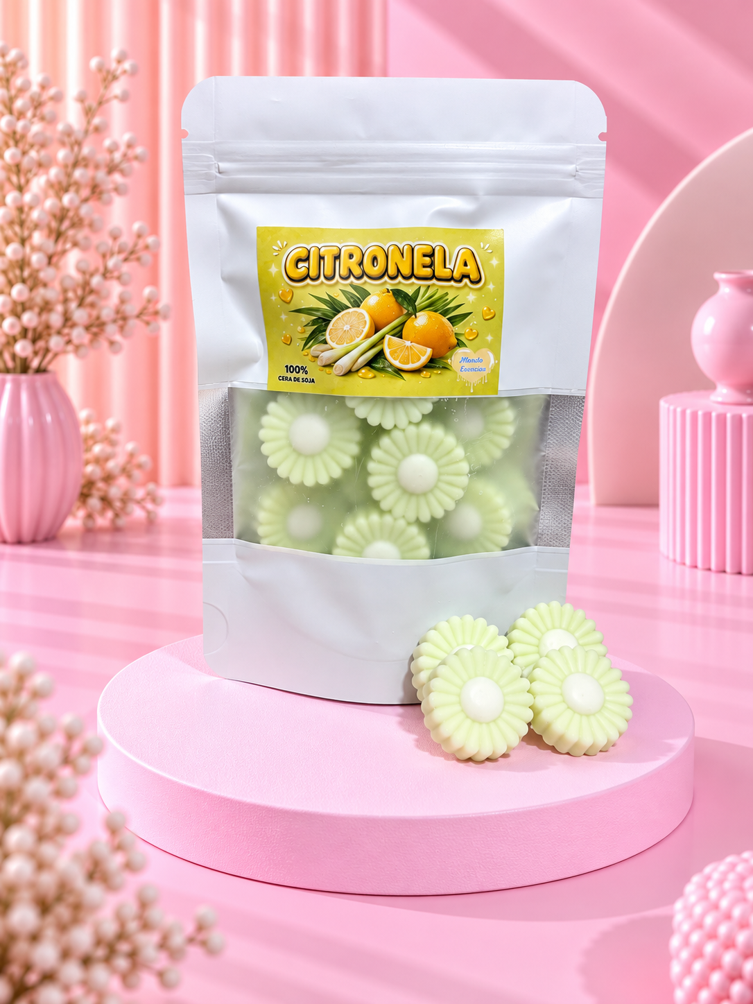 Wax melts Citronela de Cera de soja