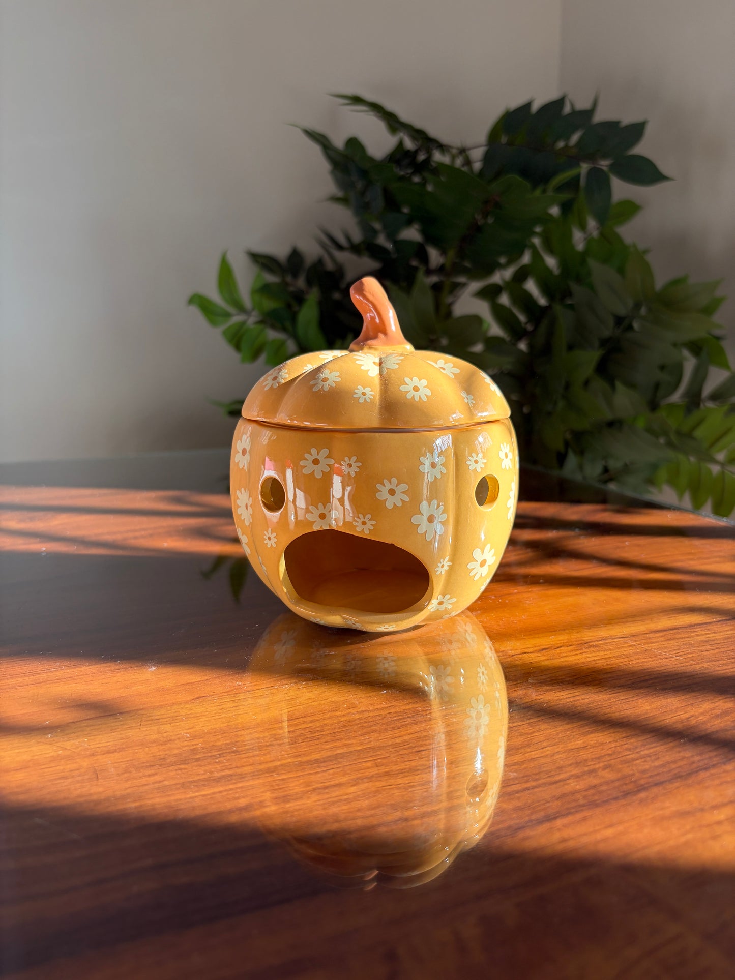 ✨Quemador Calabaza Floral ⭐️