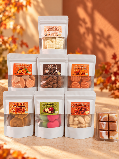 Pack Otoño: 8 Aromas de Wax Melts de Soja