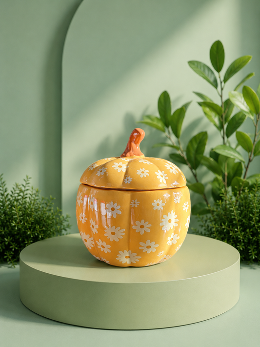 ✨Quemador Calabaza Floral ⭐️