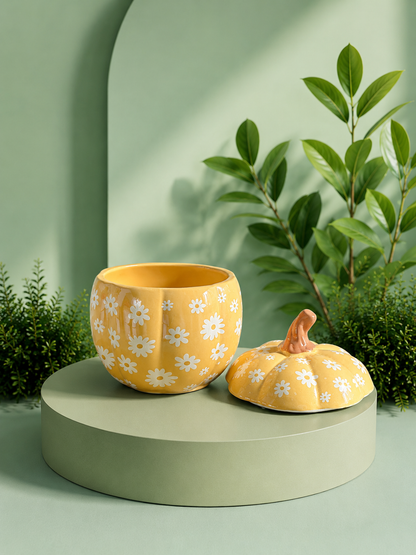 ✨Quemador Calabaza Floral ⭐️