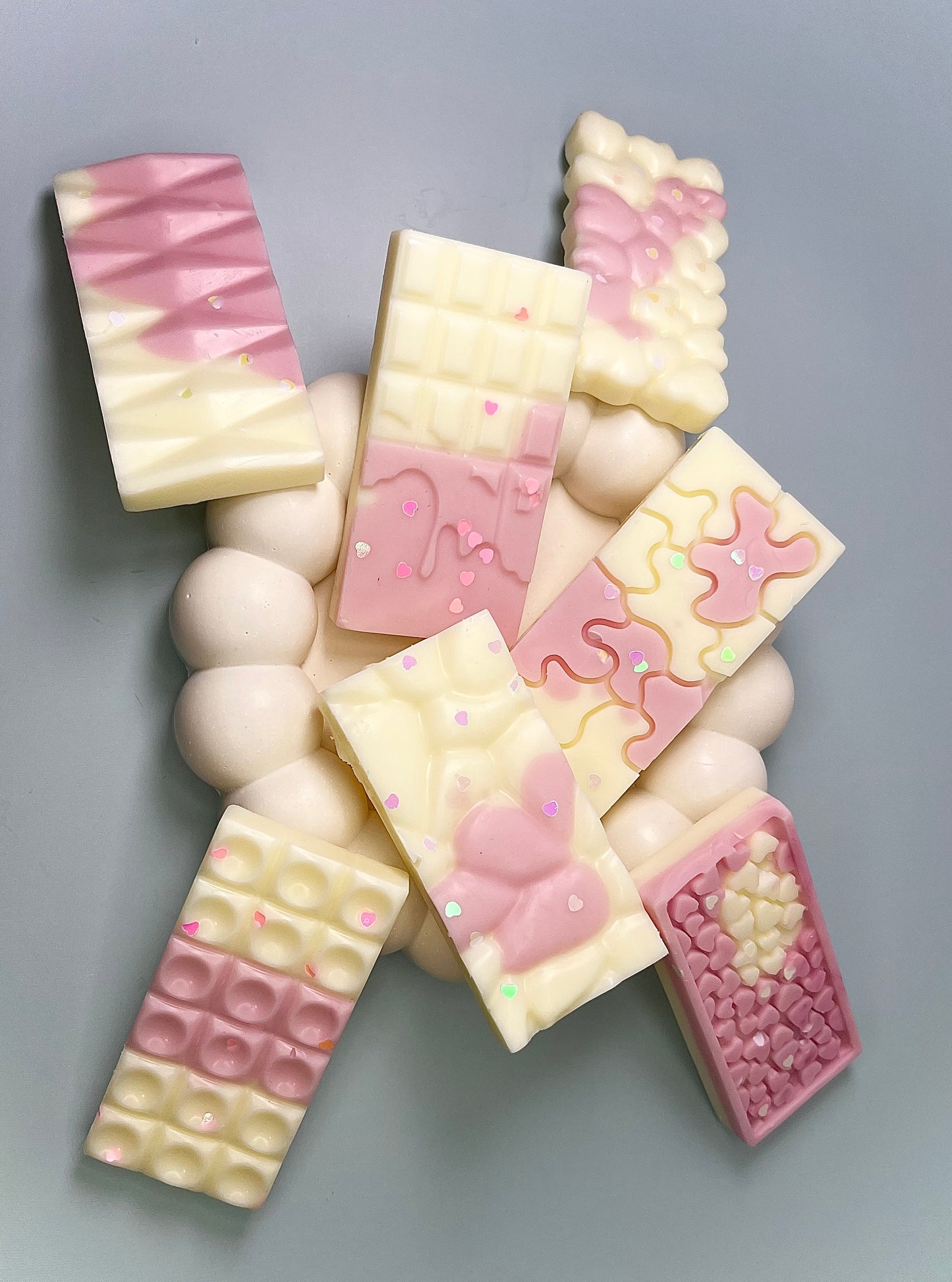 🍓Tableta Mini Wax melts “Fresas con nata”🤍🍫