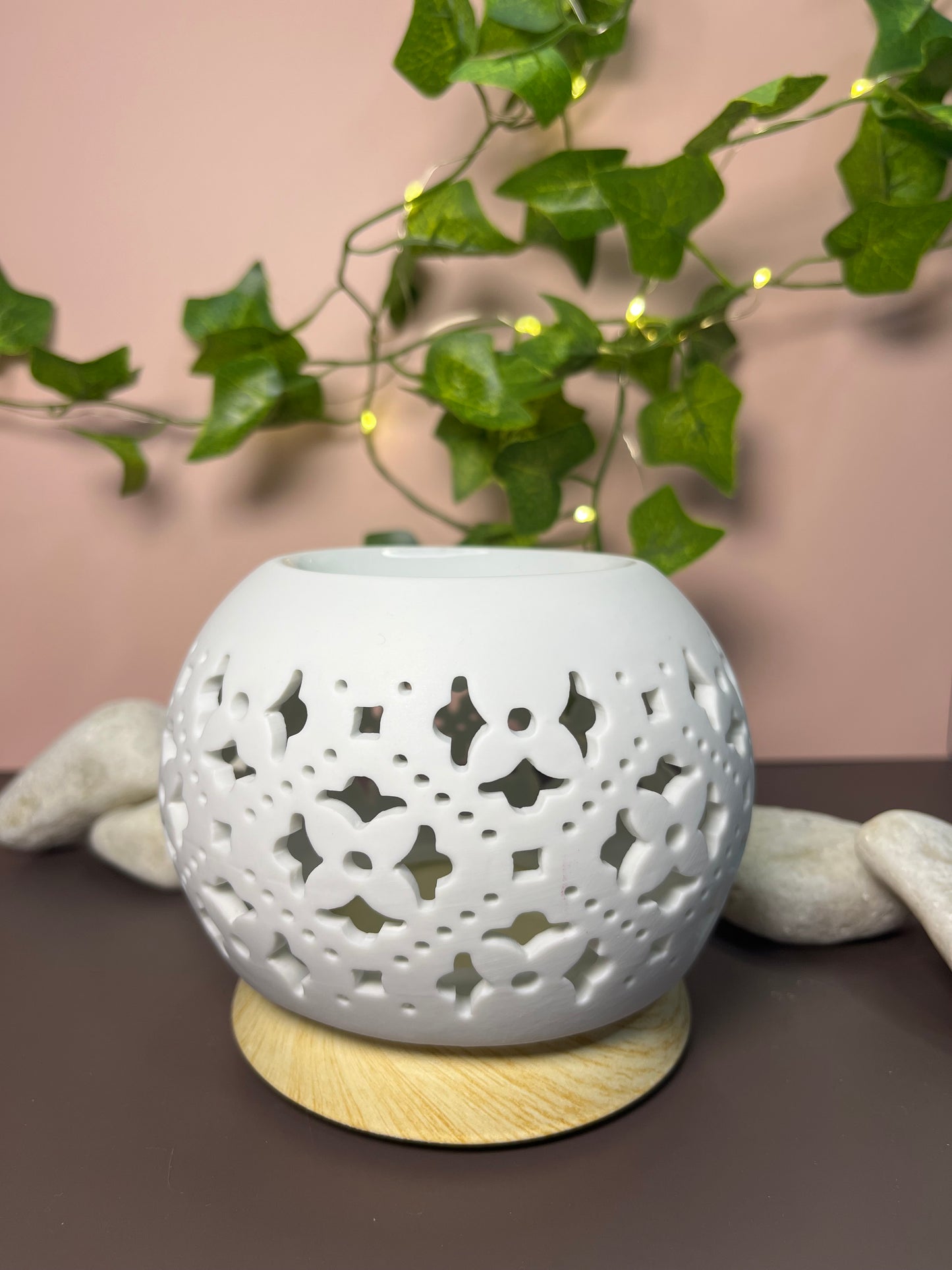 🤍Quemador cerámica calada✨