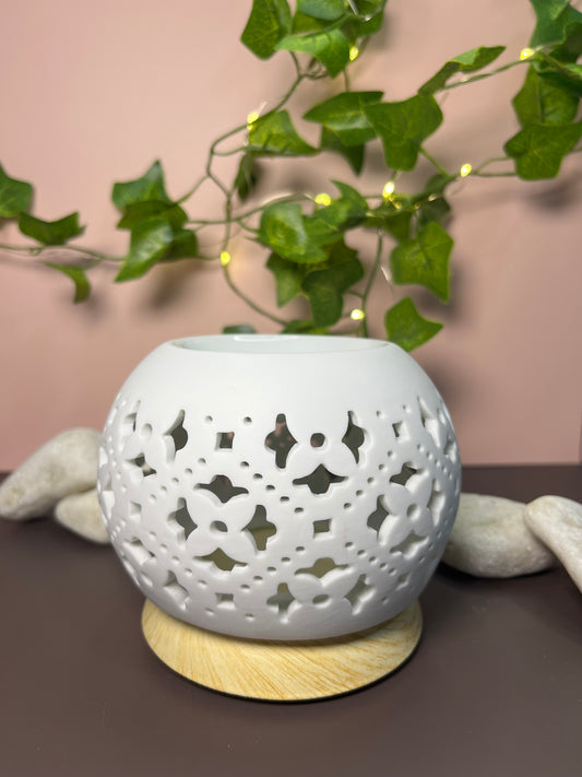 🤍Quemador cerámica calada✨