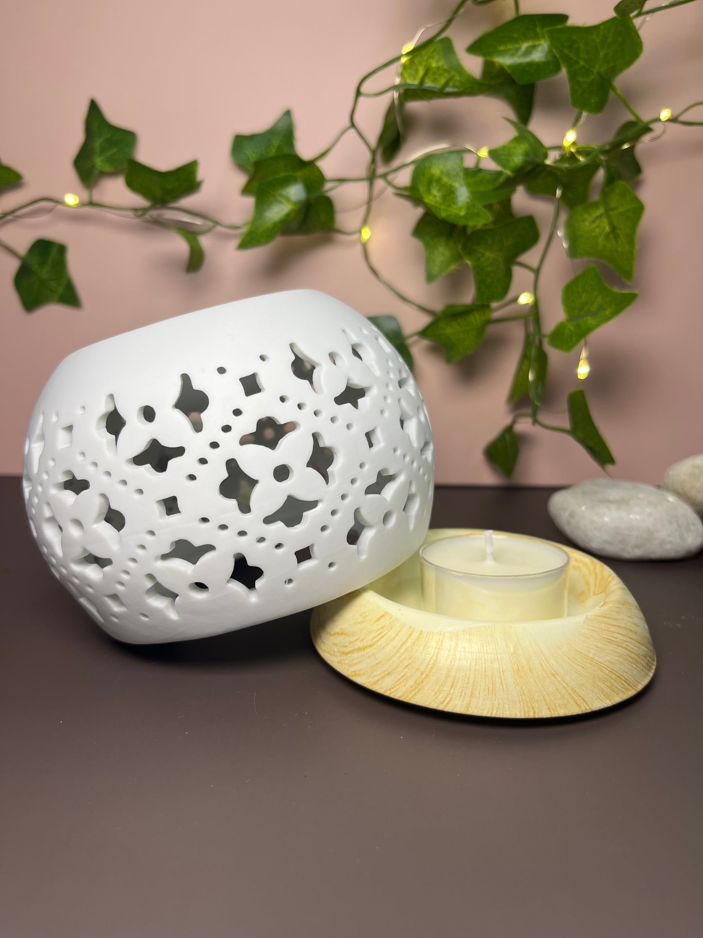 🤍Quemador cerámica calada✨