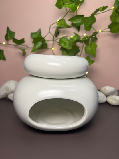 🕯️ Quemador Cerámico “Pure Essence” 🤍✨