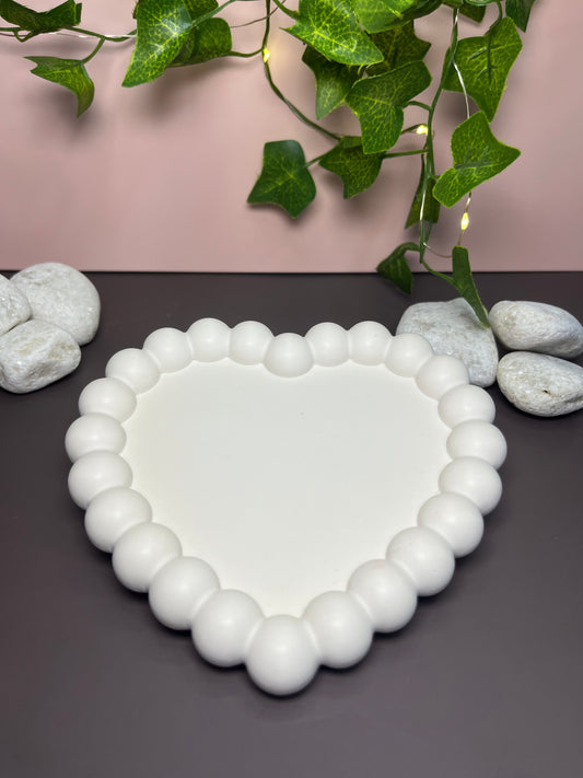 🤍 Bandeja “Heart Bubbles” – Eco Resin 💞♻️