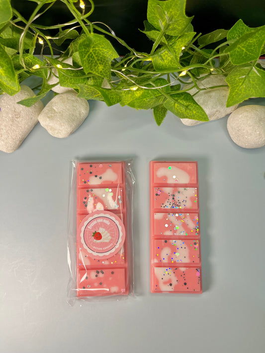🍓 Tableta Wax Melts “Fresas con Nata” 🤍✨